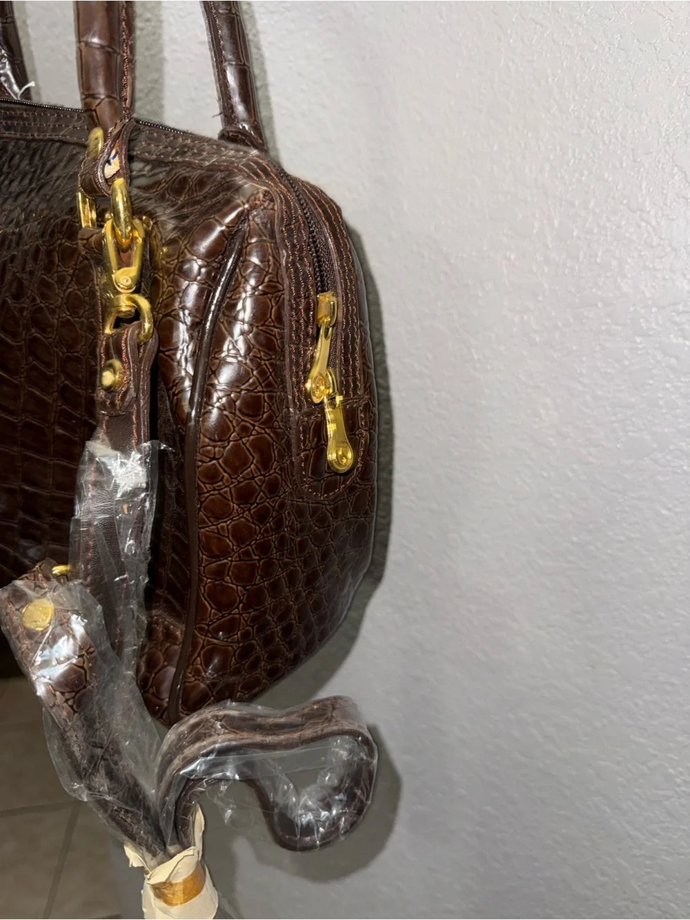 Vintage Chenson crocodile-embossed handbags